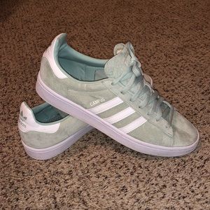 Seafoam Green Adidas Campus Sneakers
